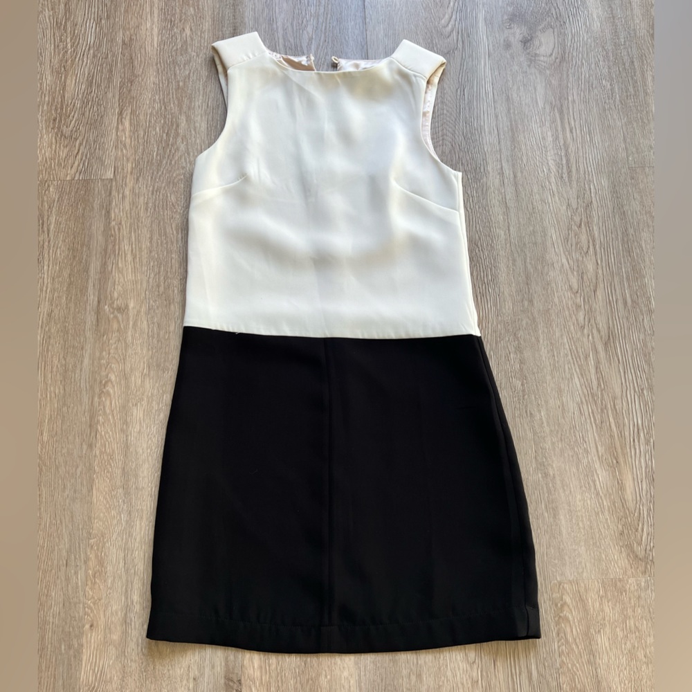 H&M Black & White Sheath Sleeveless Dress Size 2